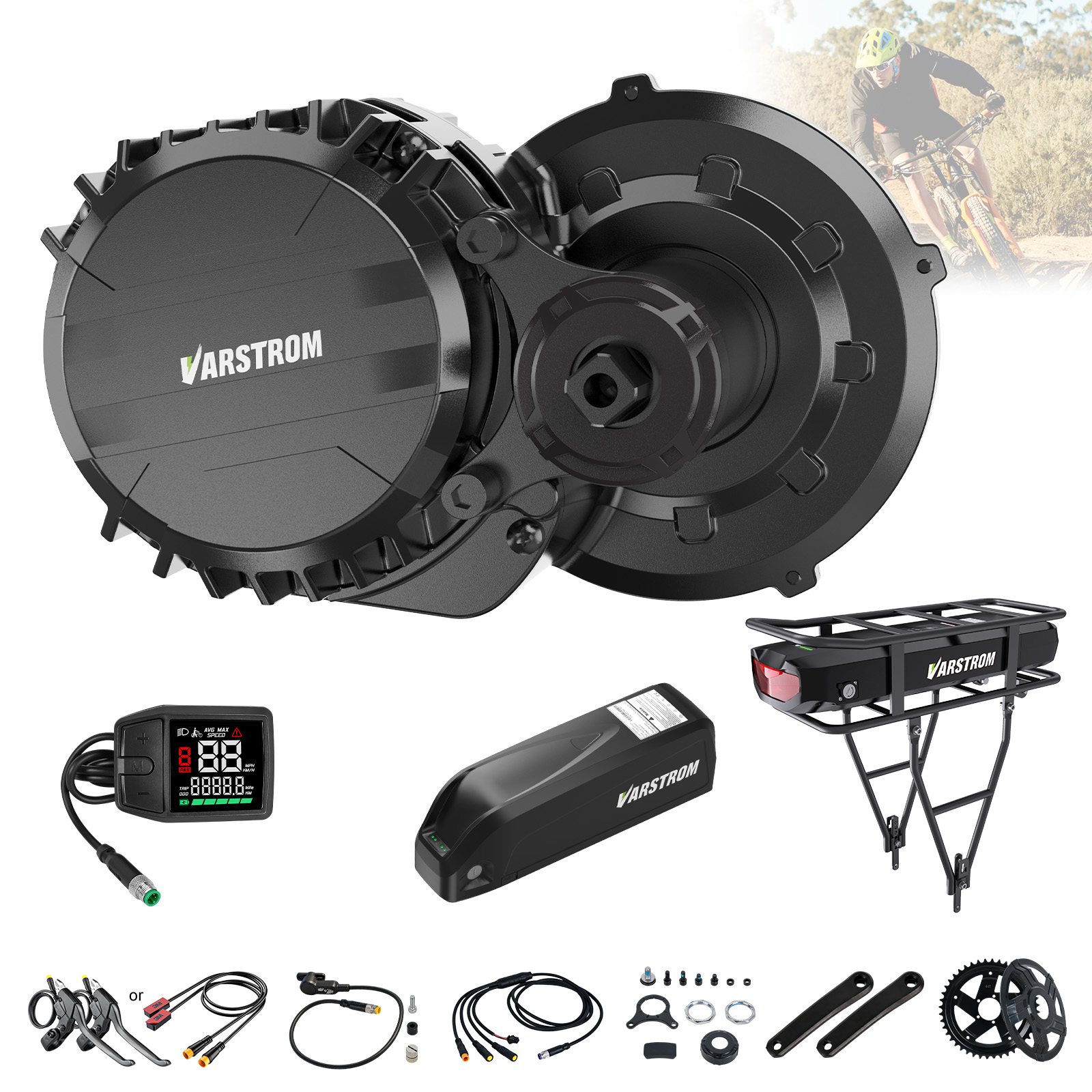 Side Hung Mid Drive Motor Kit - Kit Motore Centrale Varstrom 750W con