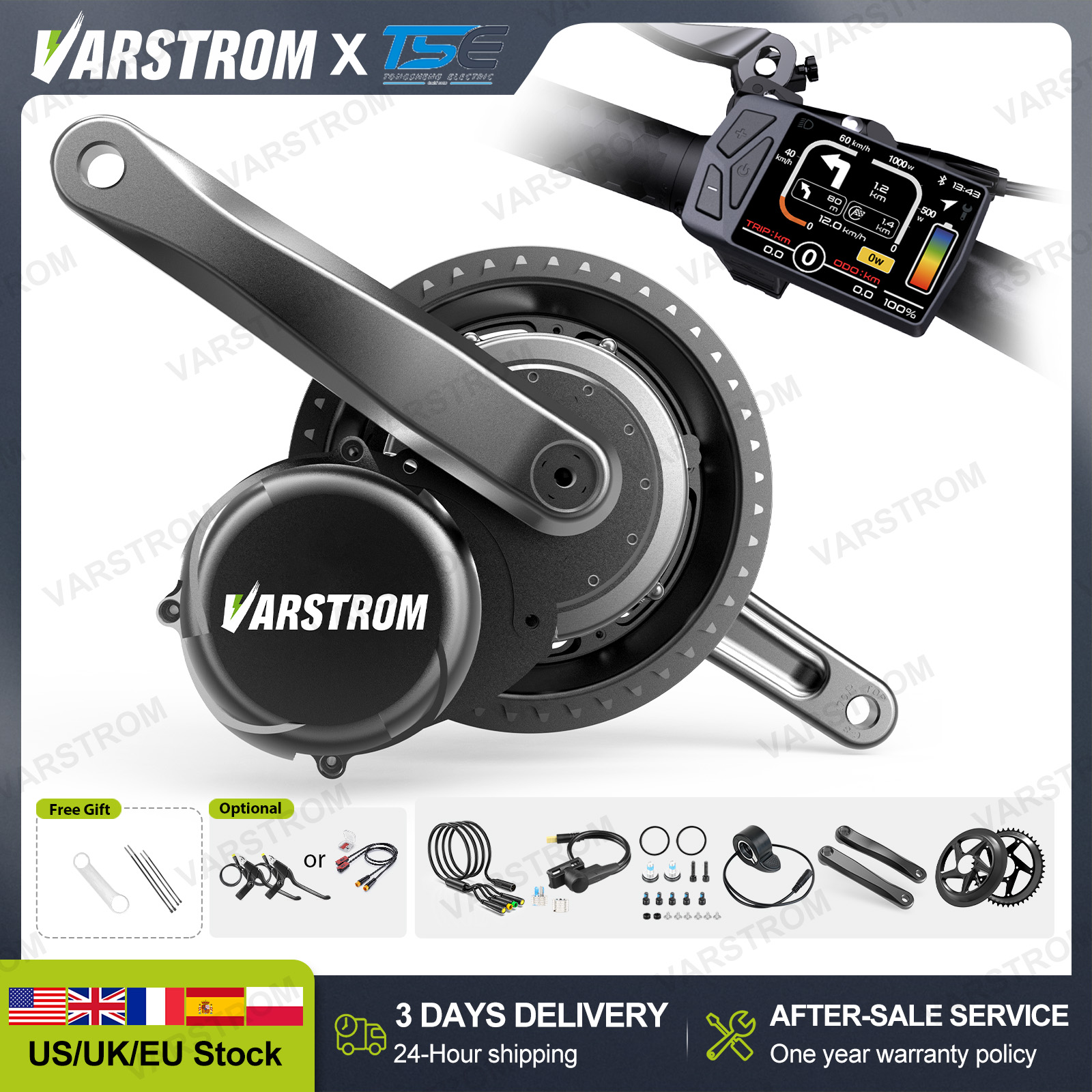[Consegna in 3 giorni] Tongshe - Side Hung Mid Drive Motor Kit recensione e prezzo